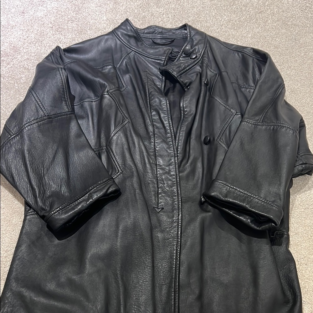 Vintage Black Leather Jacket
